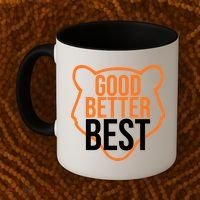 Good Better Best Bear Outline Motivation Coffee Mug thumb 2