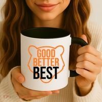 Good Better Best Bear Outline Motivation Coffee Mug thumb 3