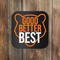 Good Better Best Bear Outline Motivation Coaster thumb 0