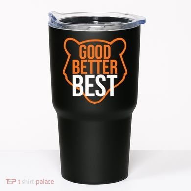 Good Better Best Bear Outline Motivation Tumbler