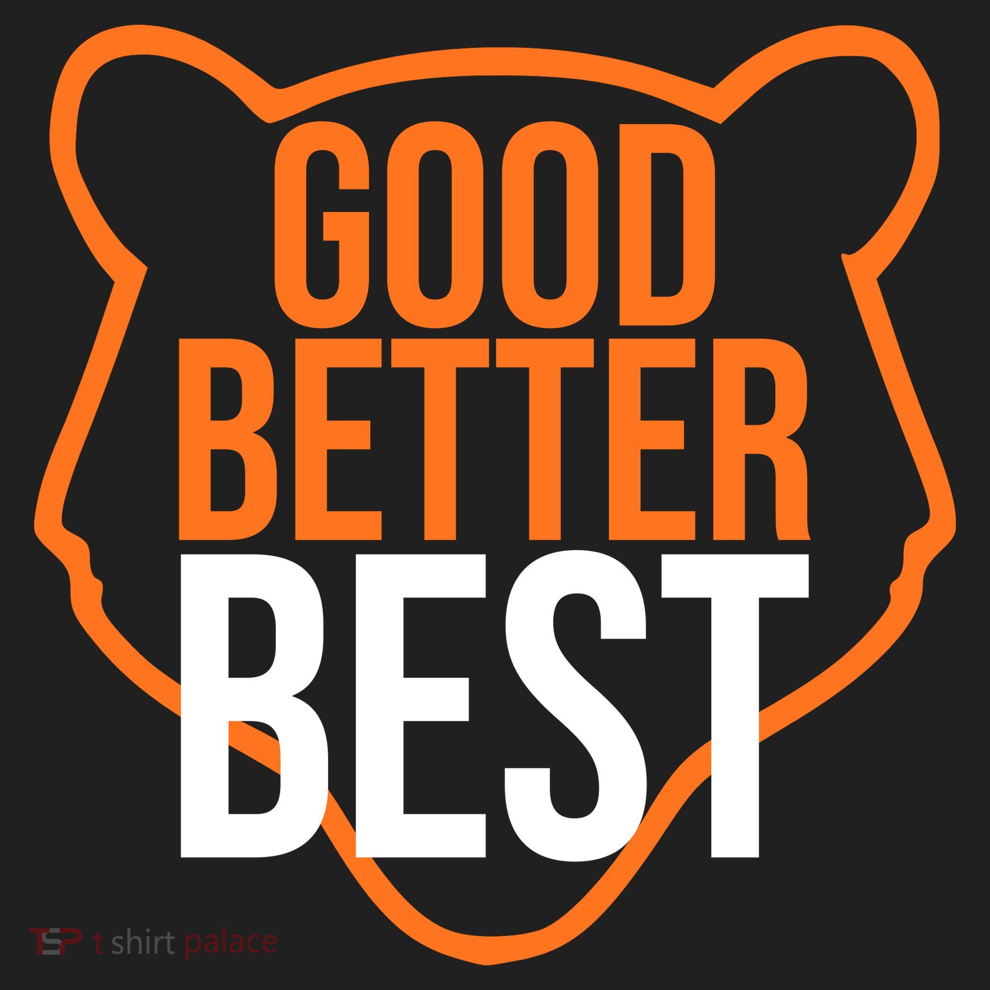Good Better Best Bear Outline Motivation Hat