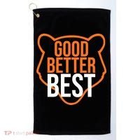 Good Better Best Bear Outline Motivation Golf Towel thumb 0
