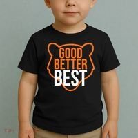 Good Better Best Bear Outline Motivation Toddler T-Shirt thumb 2