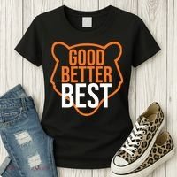 Good Better Best Bear Outline Motivation Women's T-Shirt thumb 3