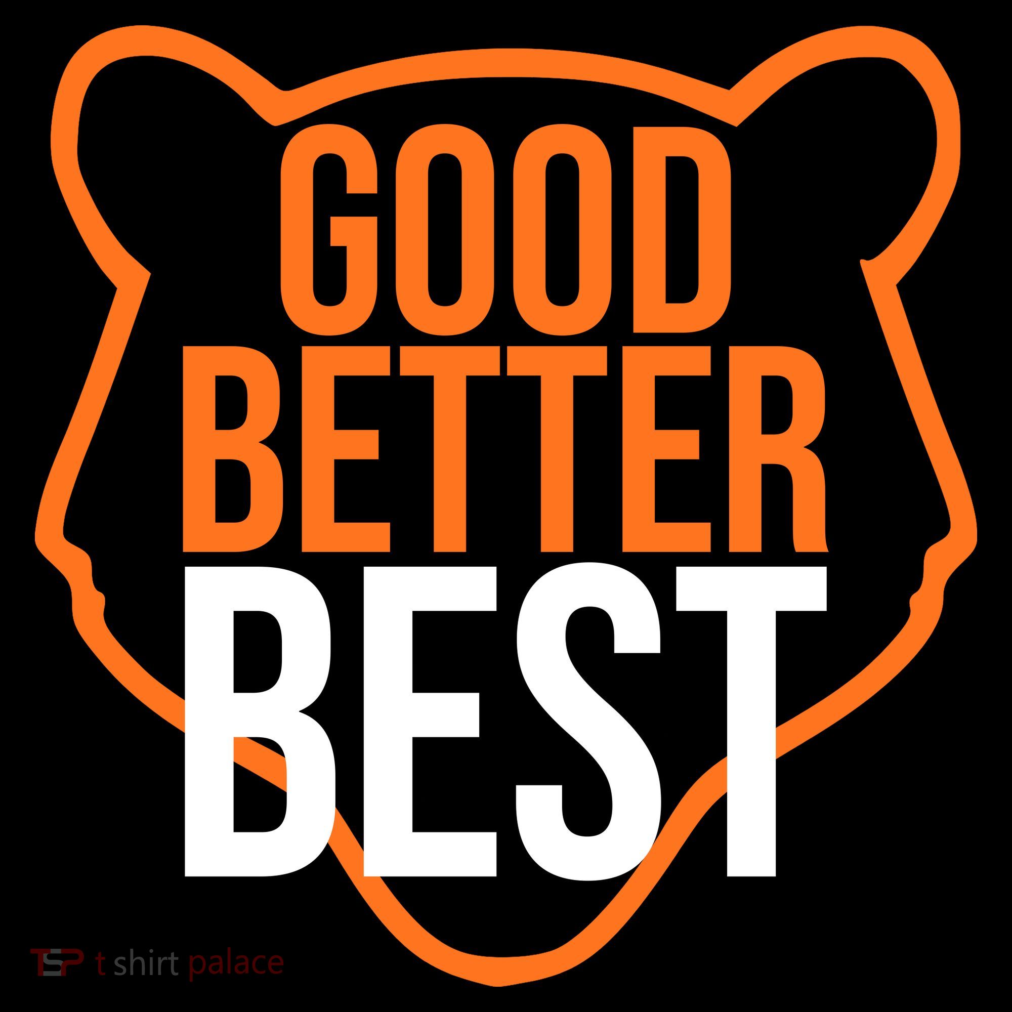 Good Better Best Bear Outline Motivation Kids Sweatshirt