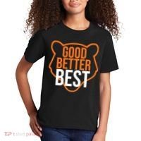 Good Better Best Bear Outline Motivation Kids T-Shirt thumb 2