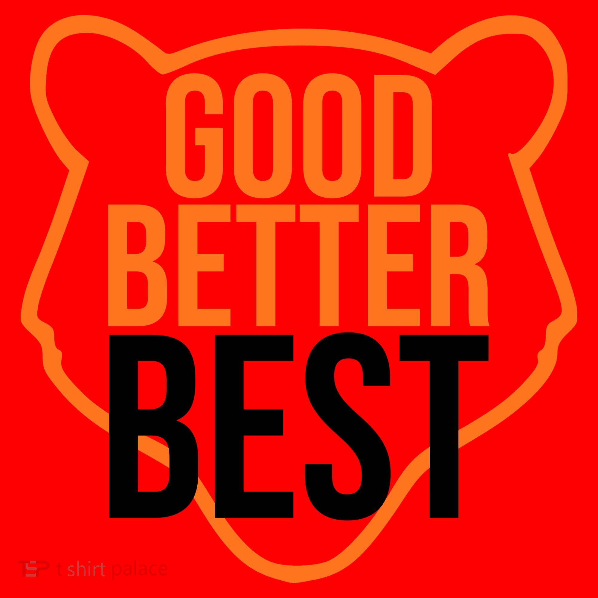 Good Better Best Bear Outline Motivation Santa Hat