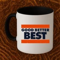 Good Better Best Slogan Bears Football Coffee Mug thumb 2