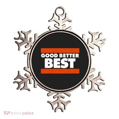 Good Better Best Slogan Bears Football Ornament