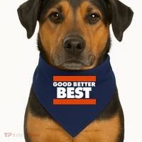 Good Better Best Slogan Bears Football USA-Made Doggie Bandana thumb 1