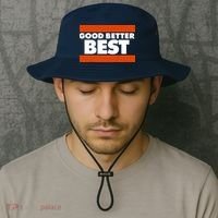 Good Better Best Slogan Bears Football Bucket Hat thumb 2