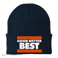 Good Better Best Slogan Bears Football Beanie thumb 0