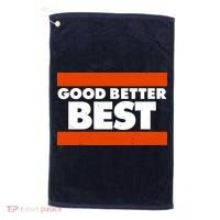 Good Better Best Slogan Bears Football Golf Towel thumb 0