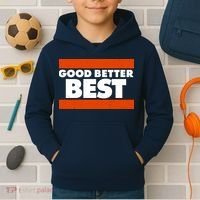 Good Better Best Slogan Bears Football Kids Hoodie thumb 2
