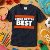 Good Better Best Slogan Bears Football Kids T-Shirt thumb 3