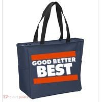 Good Better Best Slogan Bears Football Tote Bag thumb 2