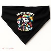 Graduation Bye Bye 6th Grade Hello 7th Grade Hello Summer Gift USA-Made Doggie Bandana thumb 0