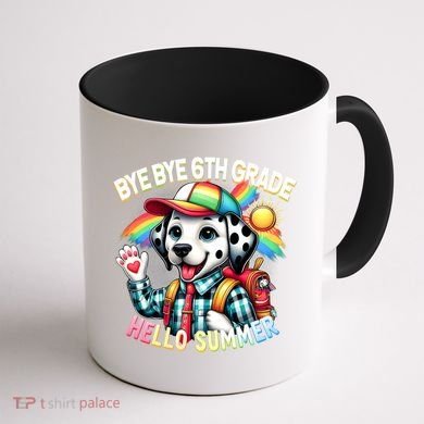Graduation Bye Bye 6th Grade Hello 7th Grade Hello Summer Gift Coffee Mug back