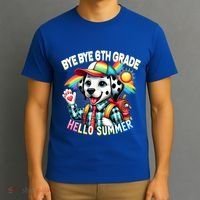 Graduation Bye Bye 6th Grade Hello 7th Grade Hello Summer Gift T-Shirt thumb 3