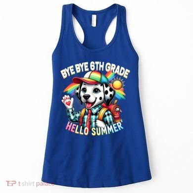 Graduation Bye Bye 6th Grade Hello 7th Grade Hello Summer Gift Women's Tank Top