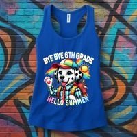 Graduation Bye Bye 6th Grade Hello 7th Grade Hello Summer Gift Women's Tank Top thumb 3