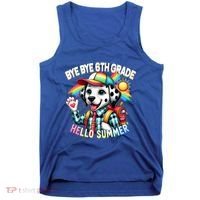 Graduation Bye Bye 6th Grade Hello 7th Grade Hello Summer Gift Tank Top thumb 0