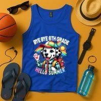 Graduation Bye Bye 6th Grade Hello 7th Grade Hello Summer Gift Tank Top thumb 4