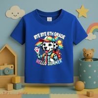 Graduation Bye Bye 6th Grade Hello 7th Grade Hello Summer Gift Toddler T-Shirt thumb 3