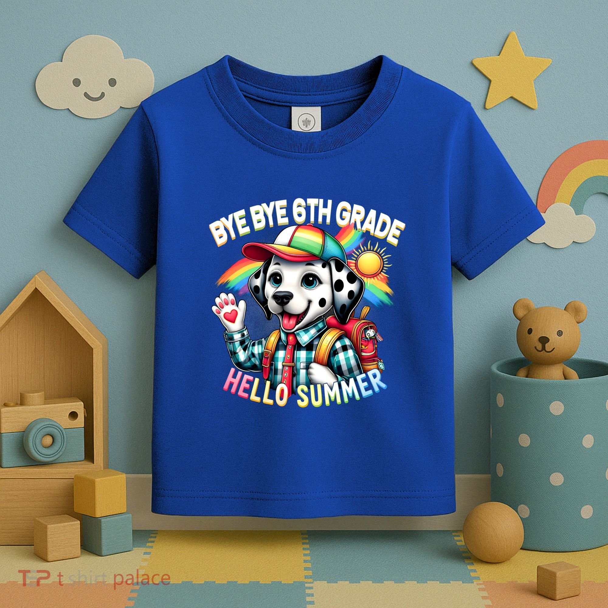 Graduation Bye Bye 6th Grade Hello 7th Grade Hello Summer Gift Toddler T-Shirt