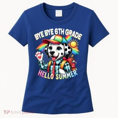Graduation Bye Bye 6th Grade Hello 7th Grade Hello Summer Gift Women's T-Shirt