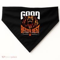 Good Better Best Football Fan Bear USA-Made Doggie Bandana thumb 0