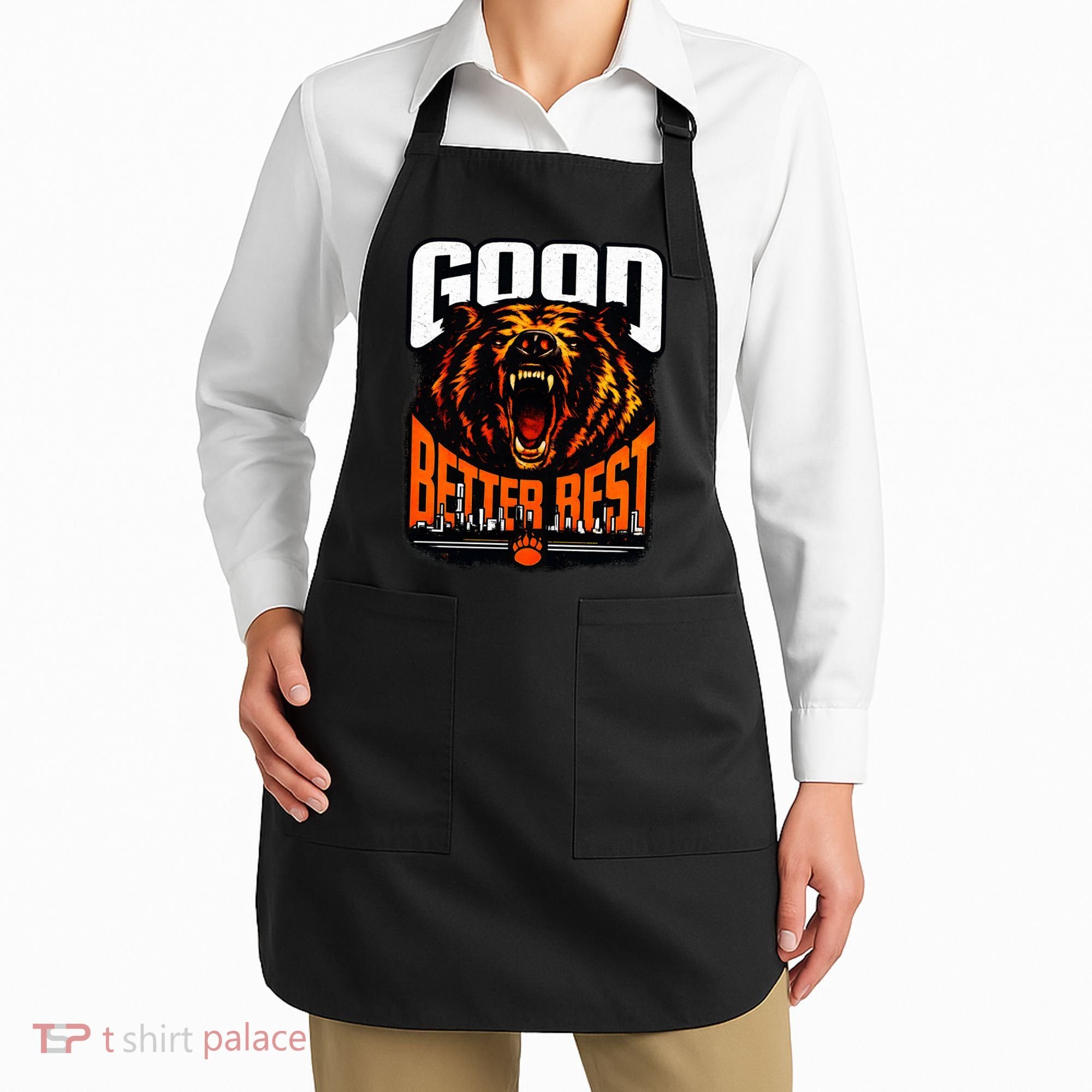 Good Better Best Football Fan Bear Apron