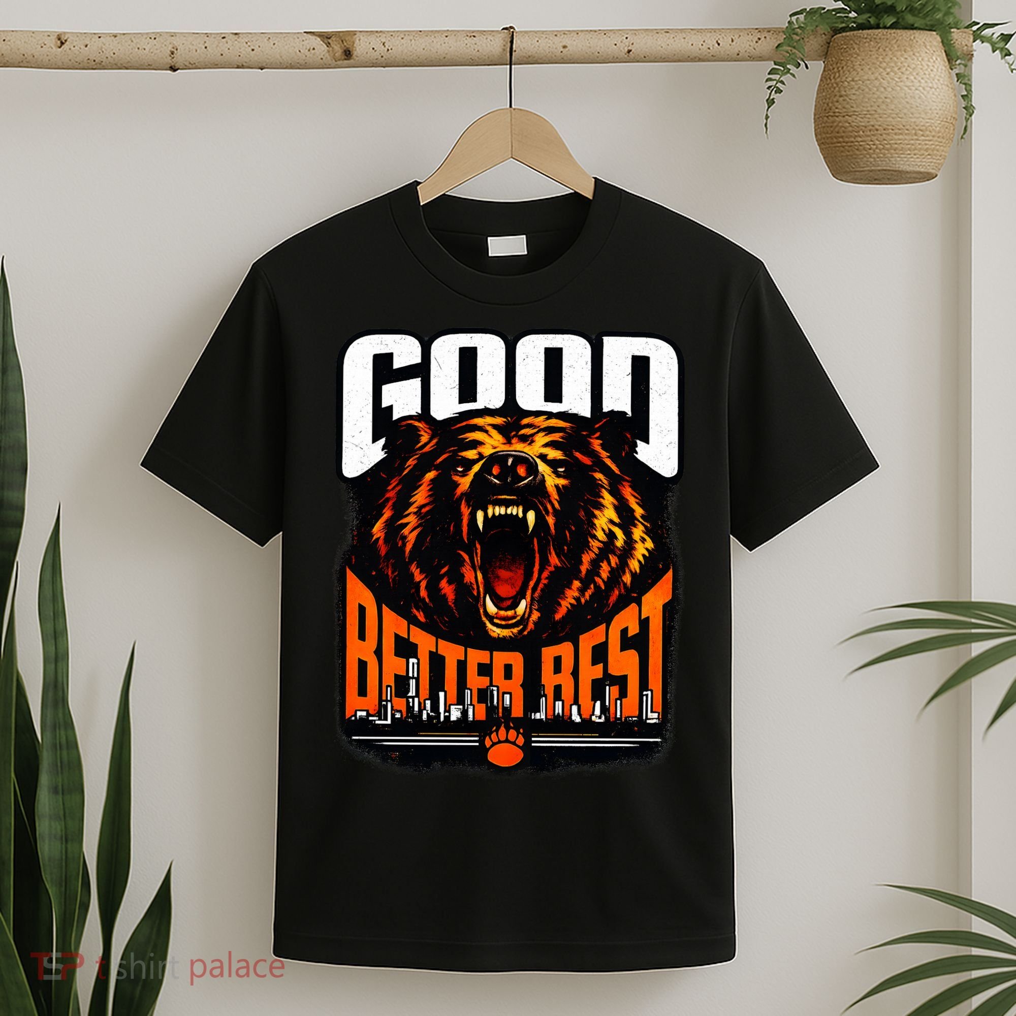 Good Better Best Football Fan Bear T-Shirt