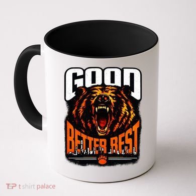 Good Better Best Football Fan Bear Coffee Mug