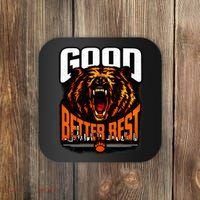 Good Better Best Football Fan Bear Coaster thumb 0