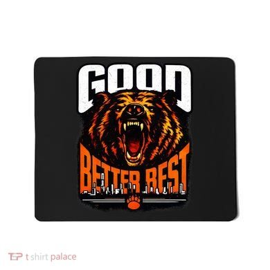 Good Better Best Football Fan Bear Mousepad