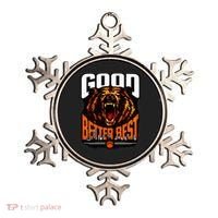 Good Better Best Football Fan Bear Ornament thumb 0