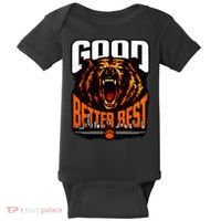Good Better Best Football Fan Bear Baby Bodysuit thumb 0