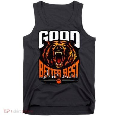 Good Better Best Football Fan Bear Tank Top
