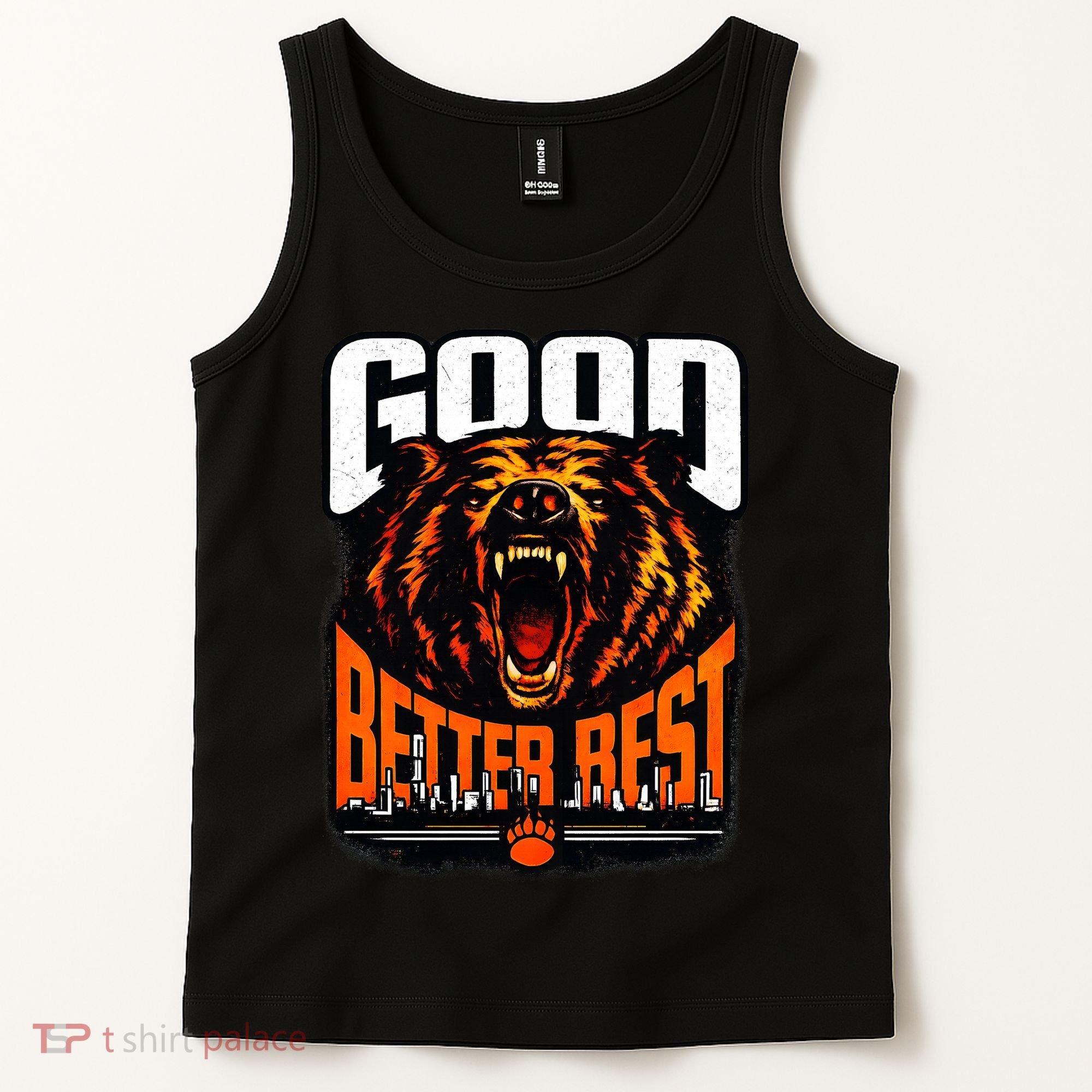 Good Better Best Football Fan Bear Tank Top