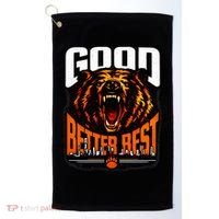 Good Better Best Football Fan Bear Golf Towel thumb 0