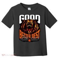 Good Better Best Football Fan Bear Toddler T-Shirt thumb 0