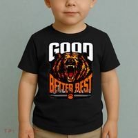 Good Better Best Football Fan Bear Toddler T-Shirt thumb 2