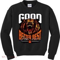 Good Better Best Football Fan Bear Kids Sweatshirt thumb 0