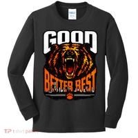 Good Better Best Football Fan Bear Kids Long Sleeve Shirt thumb 0