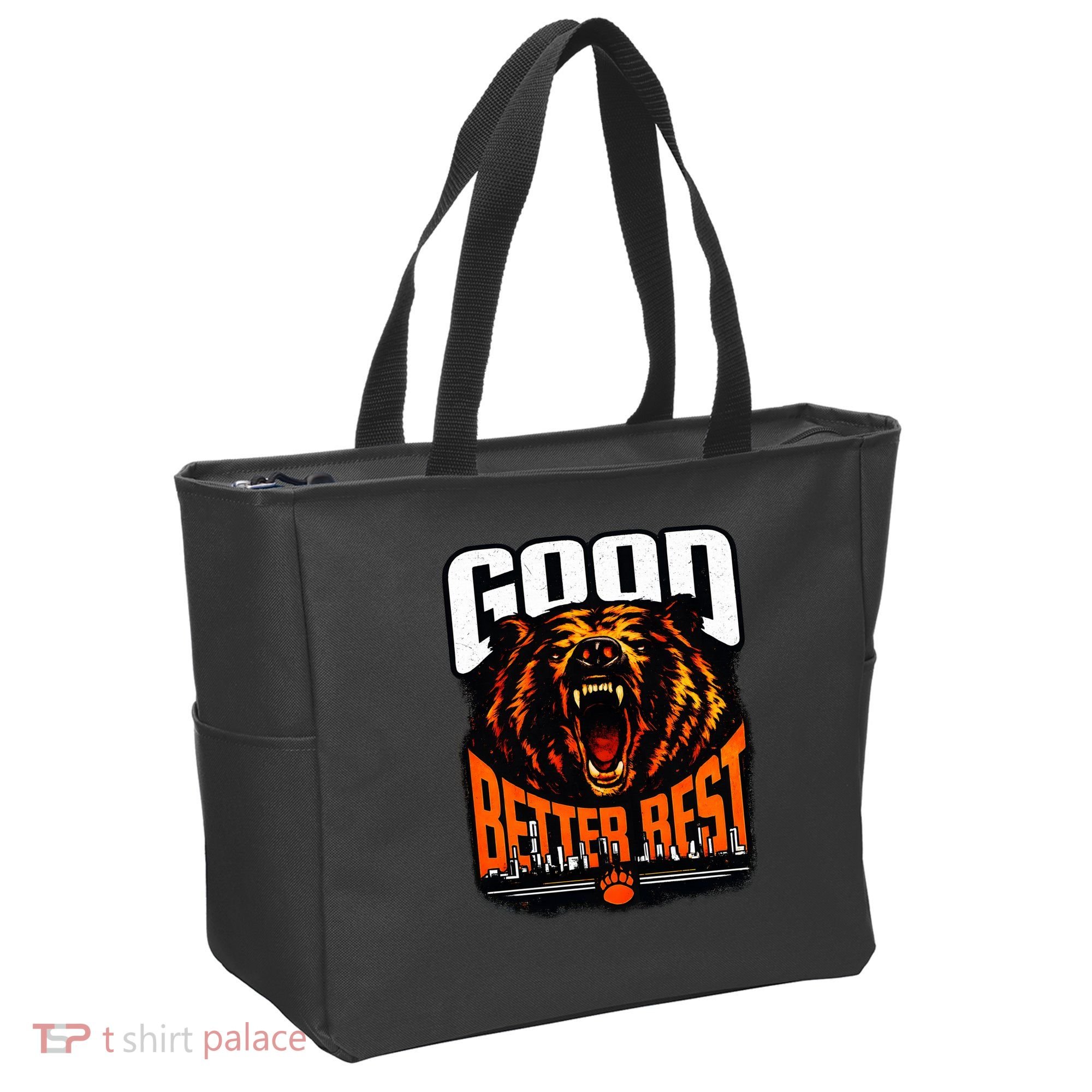 Good Better Best Football Fan Bear Tote Bag