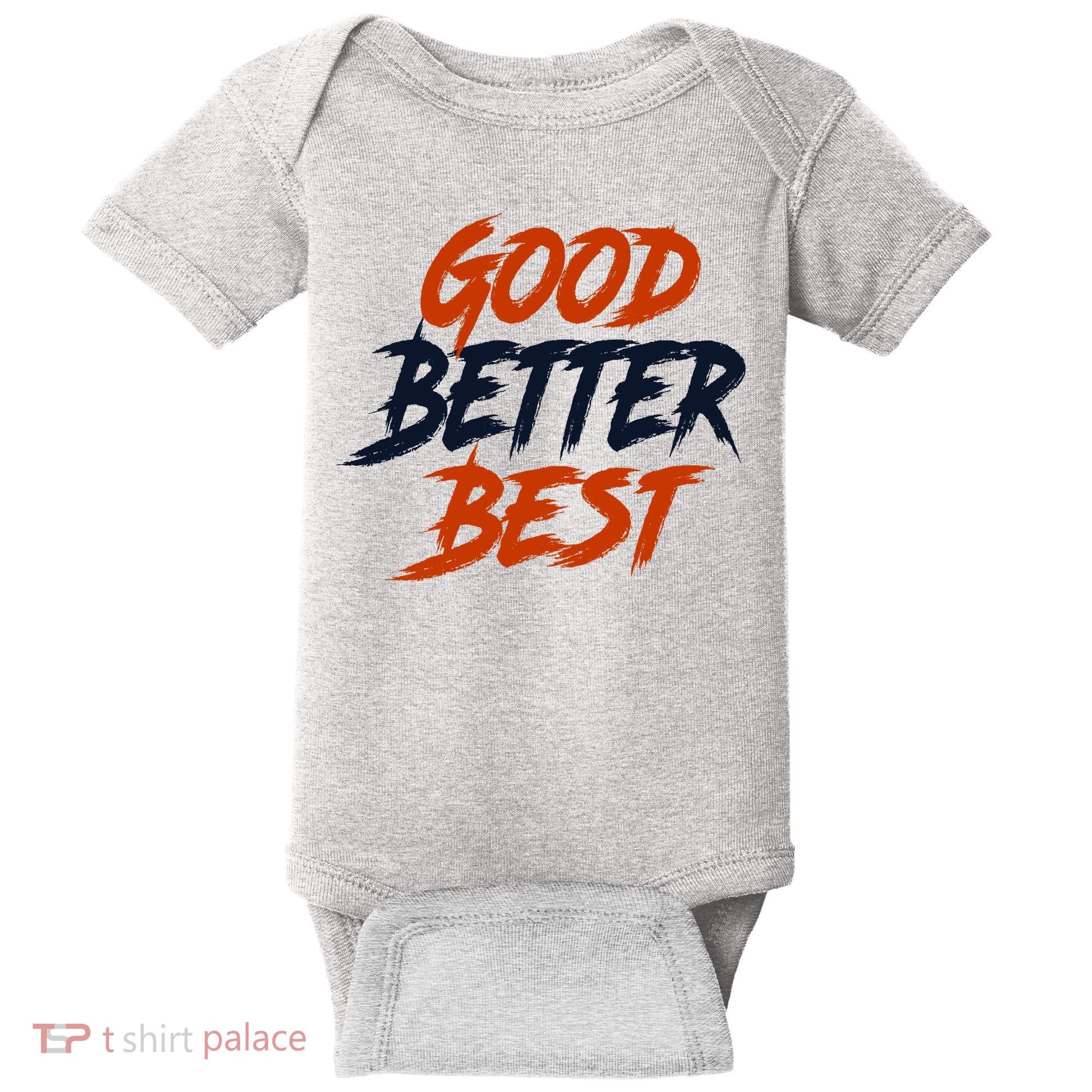 Good Better Best Bears Sports Football Baby Bodysuit