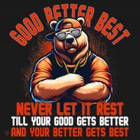 Good Better Best Bears Football Never Let It Rest Women's Hoodie thumb 2