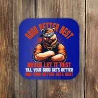 Good Better Best Bears Football Never Let It Rest Coaster thumb 0