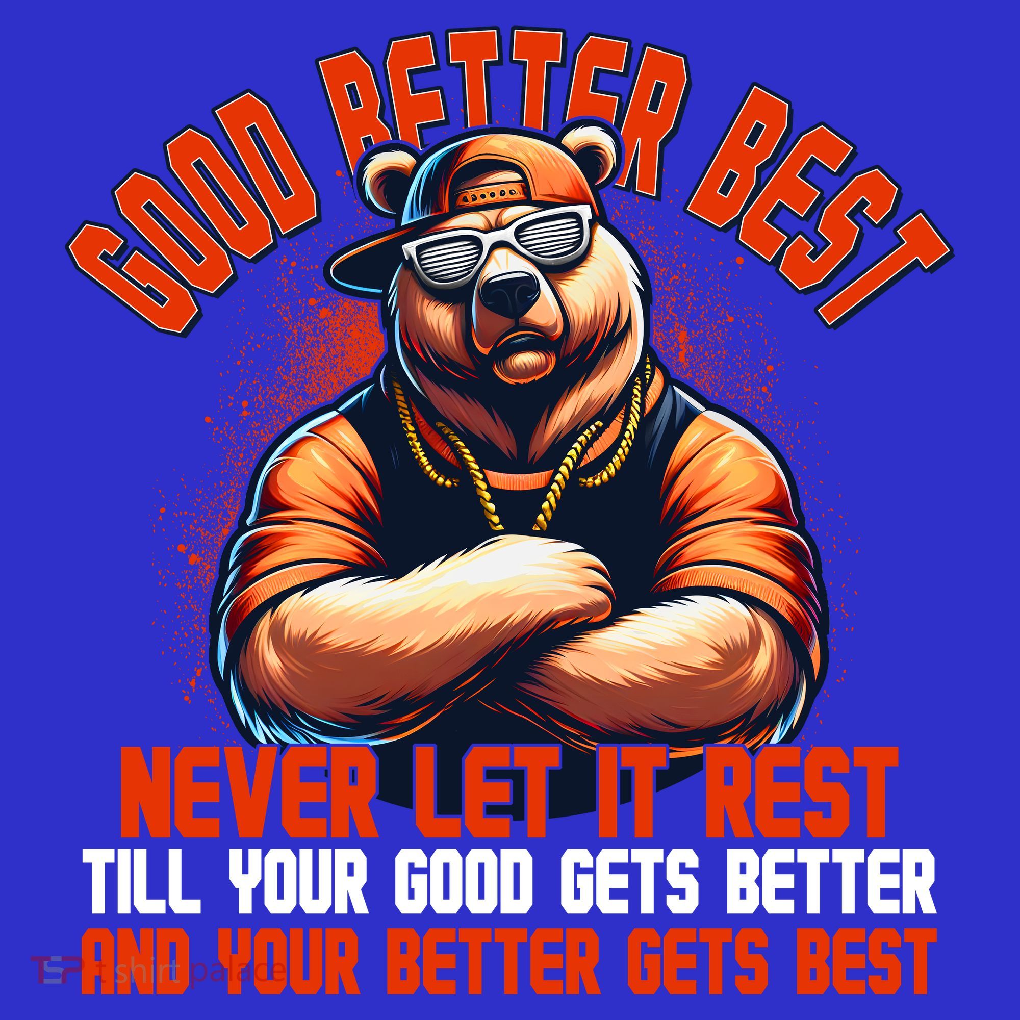 Good Better Best Bears Football Never Let It Rest Women's Tank Top